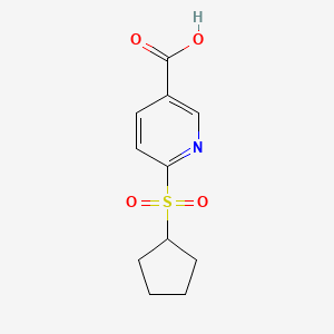 6-(Cyclopentylsulfonyl)nicotinic acid