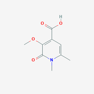 molecular formula C9H11NO4 B1467730 3-Methoxy-1,6-dimethyl-2-oxo-1,2-dihydropyridine-4-carboxylic acid CAS No. 956735-84-5