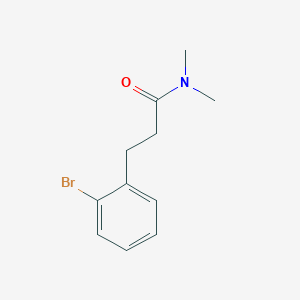 molecular formula C11H14BrNO B1467732 3-(2-bromophenyl)-N,N-dimethylpropanamide CAS No. 1122567-86-5