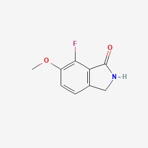 molecular formula C9H8FNO2 B1467734 7-氟-6-甲氧基异吲哚啉-1-酮 CAS No. 1007455-31-3