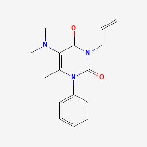 Uracil, 3-allyl-5-(dimethylamino)-6-methyl-1-phenyl-