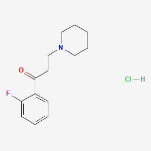 Propiophenone, 2'-fluoro-3-piperidino-, hydrochloride