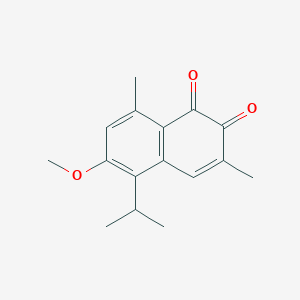 6-Methoxy-3,8-dimethyl-5-(propan-2-yl)naphthalene-1,2-dione