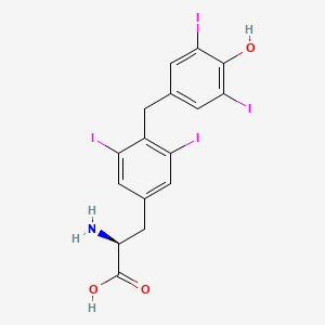 (2S)-2-amino-3-[4-[(4-hydroxy-3,5-diiodophenyl)methyl]-3,5-diiodophenyl]propanoic acid