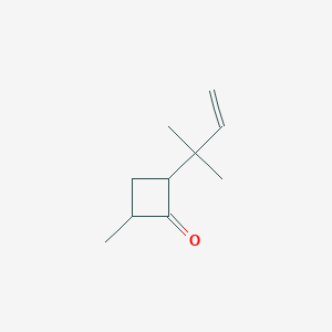 2-Methyl-4-(2-methylbut-3-en-2-yl)cyclobutan-1-one