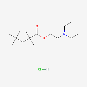 Valeric acid, 2,2,4,4-tetramethyl-, 2-diethylaminoethyl ester, hydrochloride