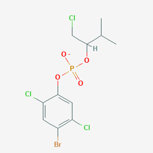 4-Bromo-2,5-dichlorophenyl 1-chloro-3-methylbutan-2-yl phosphate