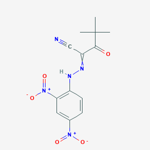 2-[2-(2,4-Dinitrophenyl)hydrazinylidene]-4,4-dimethyl-3-oxopentanenitrile