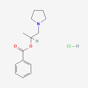 1-(1-Pyrrolidinyl)-2-propanol benzoate hydrochloride