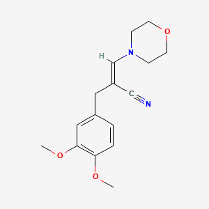 3-Morpholino-2-veratrylacrylonitrile