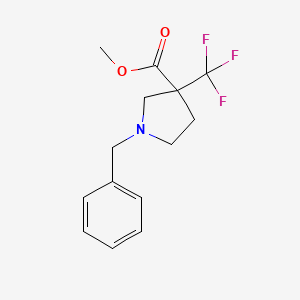B1467743 Methyl 1-benzyl-3-(trifluoromethyl)pyrrolidine-3-carboxylate CAS No. 874218-15-2