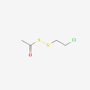 Peroxyacetic acid, dithio-, S-(2-chloroethyl) ester