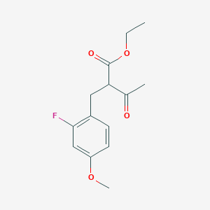 B1467753 Ethyl 2-[(2-fluoro-4-methoxy)benzyl]-3-oxobutylate CAS No. 421592-71-4