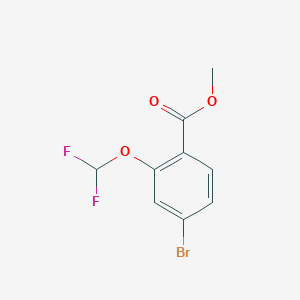 molecular formula C9H7BrF2O3 B1467754 4-溴-2-(二氟甲氧基)苯甲酸甲酯 CAS No. 553672-24-5