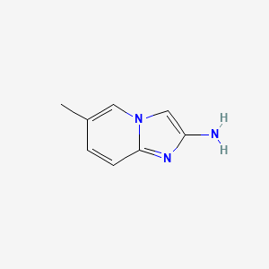molecular formula C8H9N3 B1467755 6-甲基咪唑并[1,2-a]吡啶-2-胺 CAS No. 39588-33-5