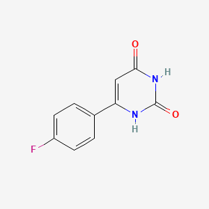 molecular formula C10H7FN2O2 B1467758 6-(4-氟苯基)嘧啶-2,4(1H,3H)-二酮 CAS No. 33166-93-7