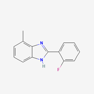 B1467760 2-(2-Fluorophenyl)-4-methyl-1h-benzimidazole CAS No. 626606-16-4