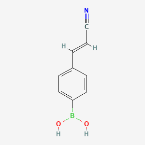 molecular formula C9H8BNO2 B1467761 (4-(2-氰乙烯基)苯基)硼酸 CAS No. 1072946-14-5