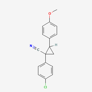 Cyclopropanecarbonitrile, 1-(p-chlorophenyl)-2-(p-methoxyphenyl)-