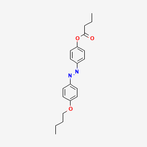 4-[(E)-(4-Butoxyphenyl)diazenyl]phenyl butanoate