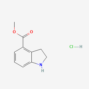 molecular formula C10H12ClNO2 B1467763 吲哚-4-甲酸甲酯盐酸盐 CAS No. 1187927-40-7