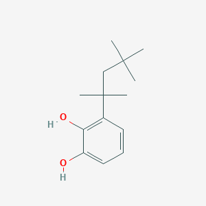 3-(2,4,4-Trimethylpentan-2-yl)benzene-1,2-diol