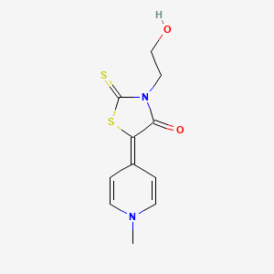 3-(2-Hydroxyethyl)-5-(1-methylpyridin-4(1H)-ylidene)-2-sulfanylidene-1,3-thiazolidin-4-one