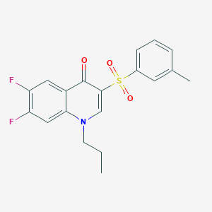 B1467765 6,7-difluoro-3-[(3-methylphenyl)sulfonyl]-1-propylquinolin-4(1H)-one CAS No. 1326856-27-2