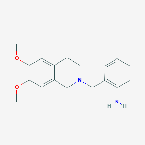 2-((3,4-Dihydro-6,7-dimethoxy-2(1H)-isoquinolinyl)methyl)-4-methylbenzenamine