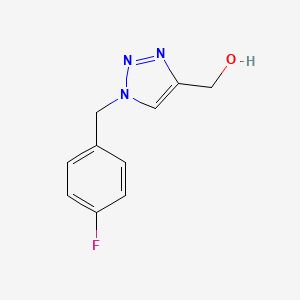 molecular formula C10H10FN3O B1467768 1-(4-氟苄基)-1H-1,2,3-三唑-4-甲醇 CAS No. 1247577-60-1