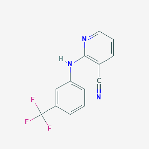 2-[3-(Trifluoromethyl)anilino]pyridine-3-carbonitrile