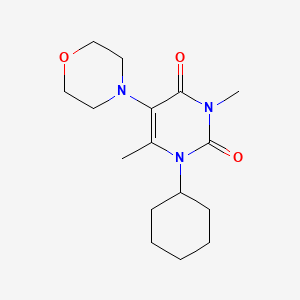 Uracil, 1-cyclohexyl-3,6-dimethyl-5-morpholino-