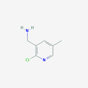 molecular formula C7H9ClN2 B1467770 (2-氯-5-甲基吡啶-3-基)甲胺 CAS No. 886371-07-9