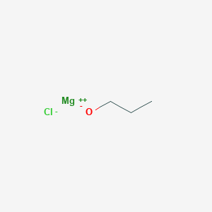 molecular formula C3H7ClMgO B14677711 Magnesium propan-1-olate chloride CAS No. 34259-73-9