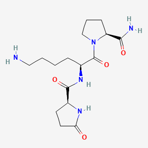 L-Prolinamide, 5-oxo-L-prolyl-L-lysyl-