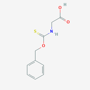 molecular formula C10H11NO3S B14677724 N-[(Benzyloxy)carbonothioyl]glycine CAS No. 36916-55-9