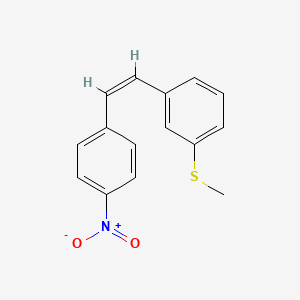 1-methylsulfanyl-3-[(Z)-2-(4-nitrophenyl)ethenyl]benzene