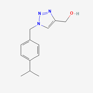 B1467776 (1-{[4-(propan-2-yl)phenyl]methyl}-1H-1,2,3-triazol-4-yl)methanol CAS No. 1266831-53-1
