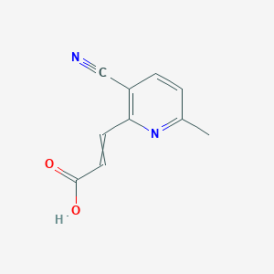 3-(3-Cyano-6-methylpyridin-2-yl)prop-2-enoic acid