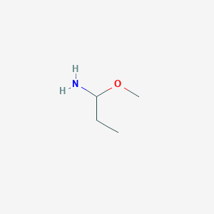 molecular formula C4H11NO B14677784 1-Methoxypropan-1-amine CAS No. 34447-10-4