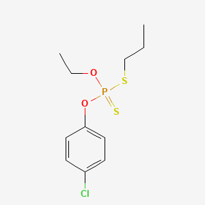 Phosphorodithioic acid, O-(4-chlorophenyl) O-ethyl S-propyl ester