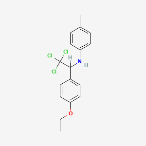 4-methyl-N-[2,2,2-trichloro-1-(4-ethoxyphenyl)ethyl]aniline