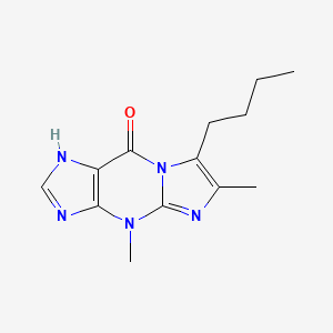 7-Butyl-4,6-dimethyl-1,4-dihydro-9H-imidazo[1,2-a]purin-9-one