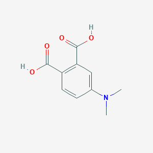 molecular formula C10H11NO4 B14677844 1,2-Benzenedicarboxylic acid, 4-(dimethylamino)- CAS No. 39519-77-2