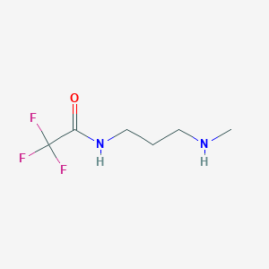 molecular formula C6H11F3N2O B1467785 2,2,2-trifluoro-N-(3-(methylamino)propyl)acetamide CAS No. 124219-33-6