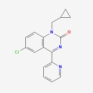 6-Chloro-1-(cyclopropylmethyl)-4-(pyridin-2-yl)quinazolin-2(1H)-one