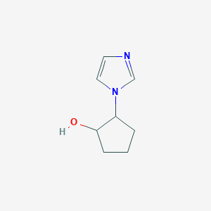 molecular formula C8H12N2O B1467787 2-(1H-imidazol-1-yl)cyclopentan-1-ol CAS No. 1184093-57-9