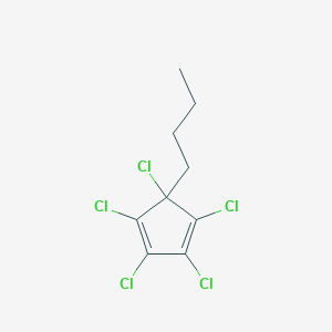 5-Butyl-1,2,3,4,5-pentachlorocyclopenta-1,3-diene