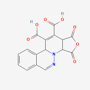 12,14-dioxo-13-oxa-9,10-diazatetracyclo[8.7.0.02,7.011,15]heptadeca-2,4,6,8,16-pentaene-16,17-dicarboxylic acid