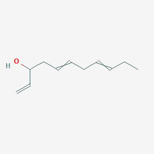 molecular formula C11H18O B14677931 Undeca-1,5,8-trien-3-ol CAS No. 35389-48-1